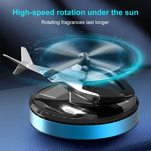 Automatic Rotating Car Solar Air Freshener Helicopter