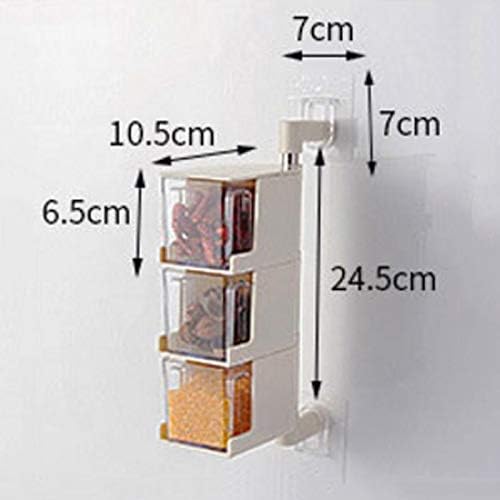 3 Layers Sticking Rotary Seasoning Kitchen Organizor