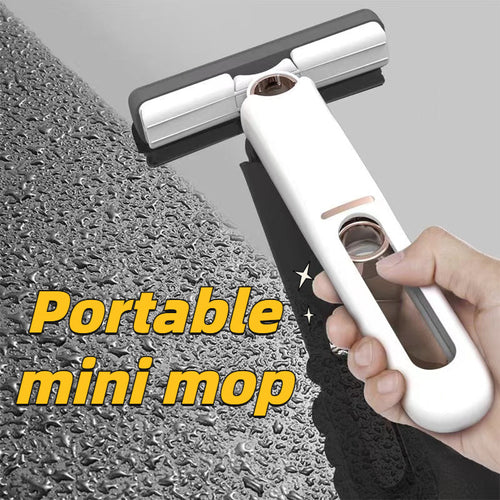 New Portable Self-NSqueeze Mini Mop, Lazy Hand Wash-Free Strong Absorbent